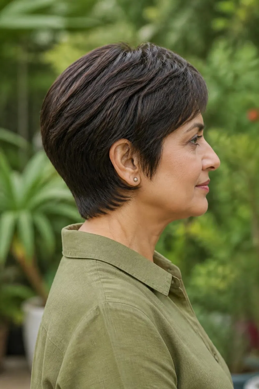 Airy bixie haircut mixing pixie and bob lengths for women with thin hair