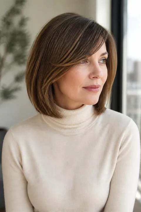 20 Haircuts for Women Over 40 With Bangs That Feel Modern