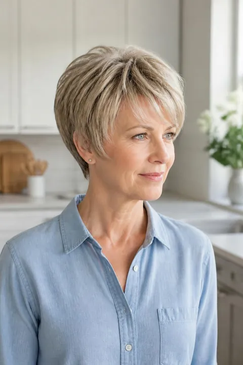 30 Modern Haircuts for Women Over 50 With Fine Hair