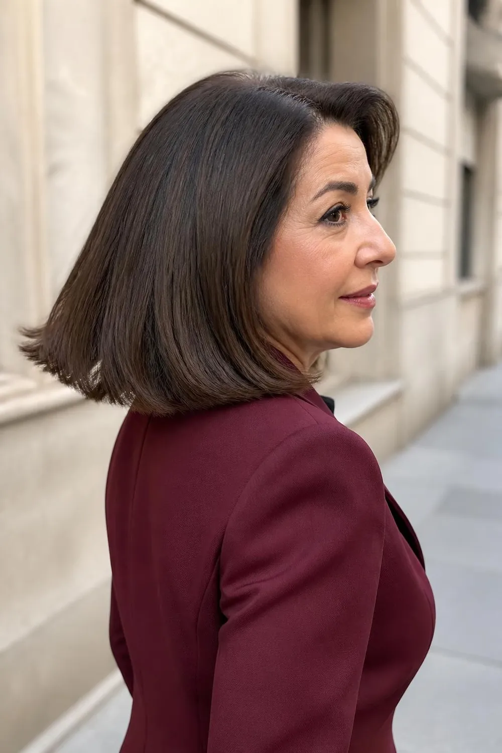 Swing bob with polished ends that move freely on fine hair over 50