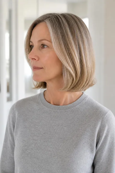 30 Easy Medium Length Haircuts for Women Over 50
