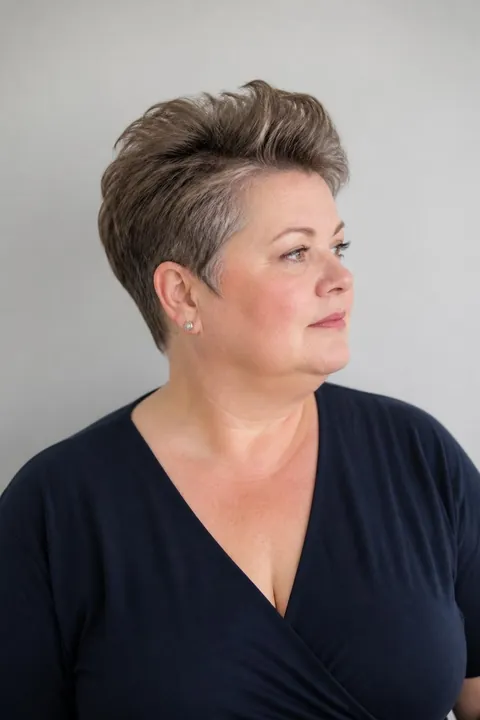 20 Flattering Plus Size Haircuts for Women Over 50