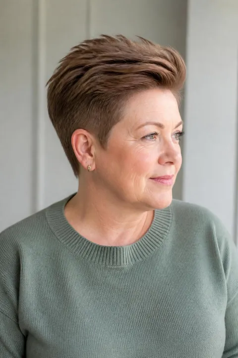 25 Flattering Haircuts for Women Over 50 With Round Faces