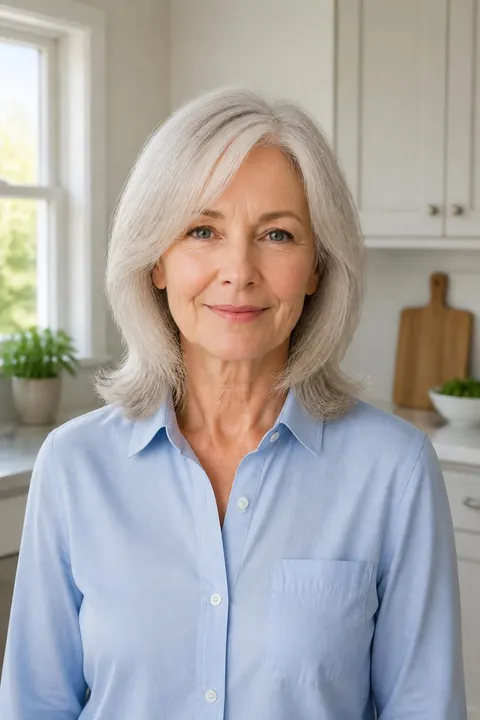 15 Long Length Haircuts and Easy Updos for Women Over 60