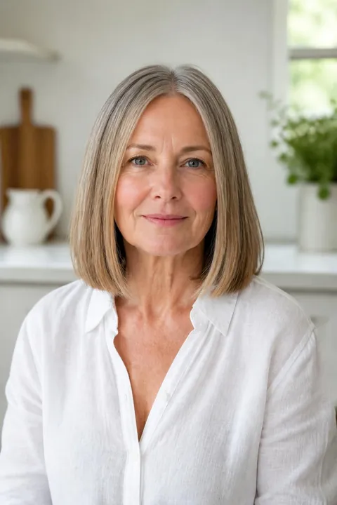 25 Medium Length Haircuts for Women Over 60 That Are Low Maintenance